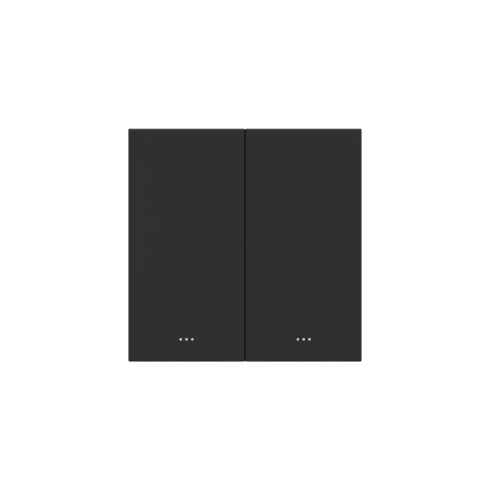 Zigbee 2 Gang Key Switch-EU - Black Zigbee 2 Gang Key Switch-EU - Black