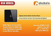 Zigbee Smart Boiler Switch Black Zigbee Smart Boiler Switch Black