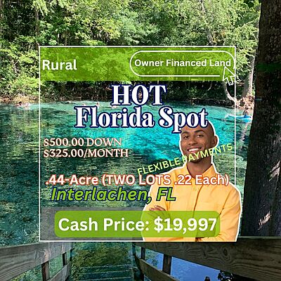 Alan Dr. & Kitty Ave. - Affordable .44 Acre Vacant Dual Lots Interlachen, FL