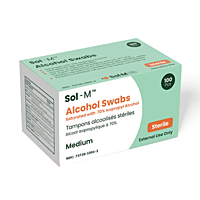 Sol-M® Alcohol Swabs 70% Isopropyl Alcohol - Sterile, Medium