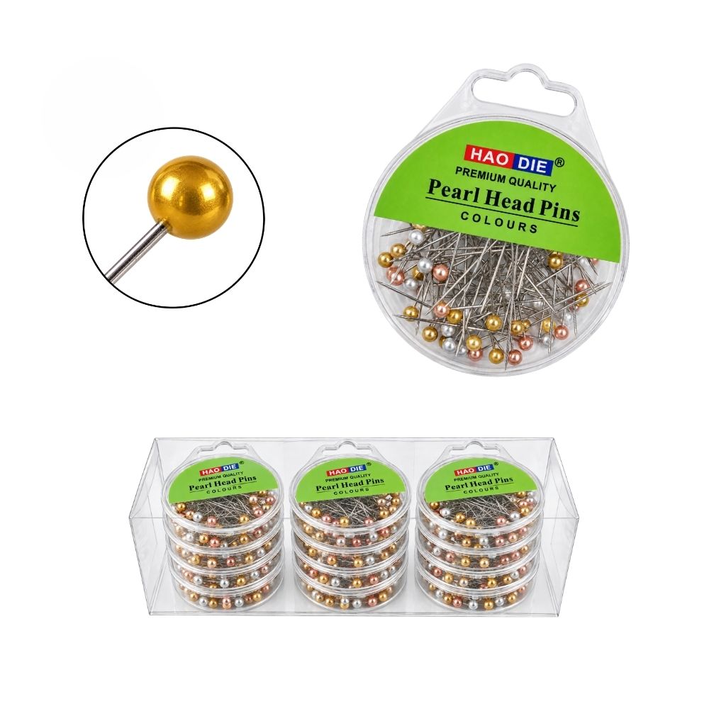 Alfiler Cabeza Metalizada 38mm Caja x 480 Unidades