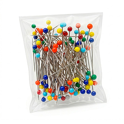 Alfiler Cabeza De Vidrio Caja X 20 Cientos Estuches X 100 Unidades