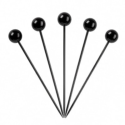 Alfiler Cabeza Perla Negro 38Mm Caja X 144 Ruedas X 40 Piezas Alfiler Cabeza Perla Negro 38Mm Caja X 144 Ruedas X 40 Piezas