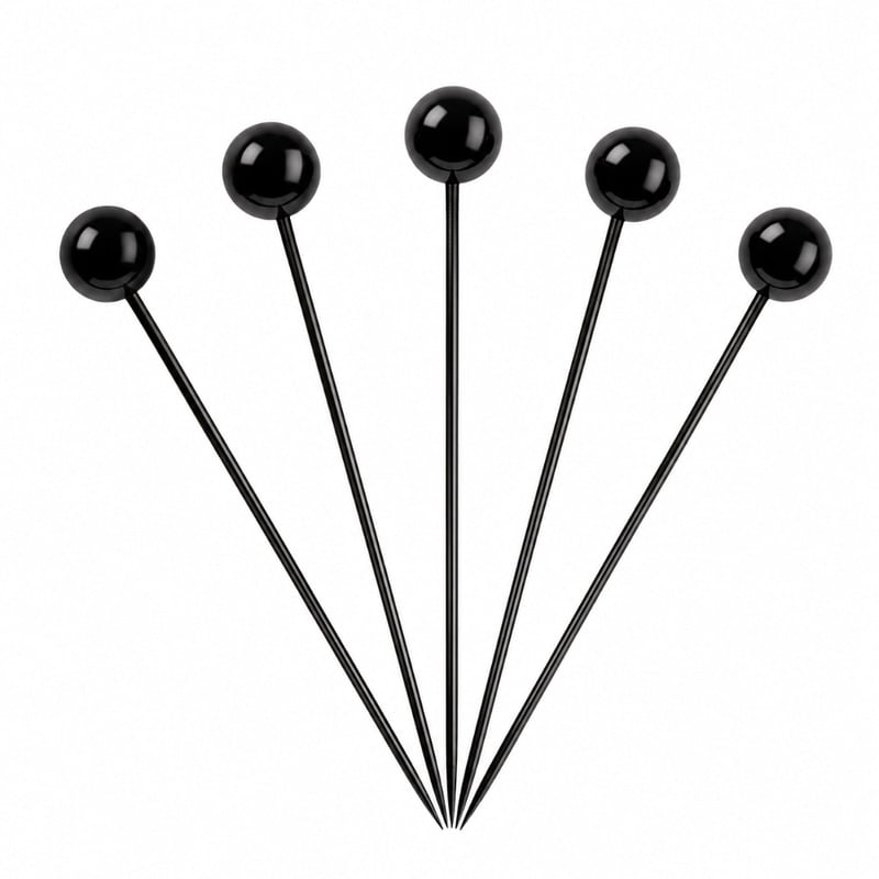 Alfiler Cabeza Perla Negro 38Mm Caja X 144 Ruedas X 40 Piezas Alfiler Cabeza Perla Negro 38Mm Caja X 144 Ruedas X 40 Piezas