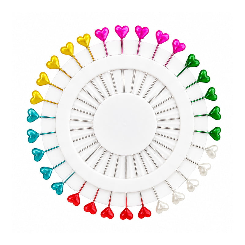 Alfiler Perlado Figura Corazón Paquete X 12Und