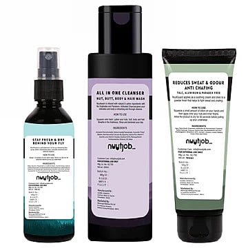 Nuutjob - All-in-one Combo Intimate Wash + Liquid Powder + Intimate Deo Spray 400ml Combo Pack