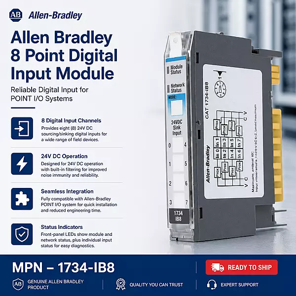 Allen Bradley I/O 8 Point Digital Input Module