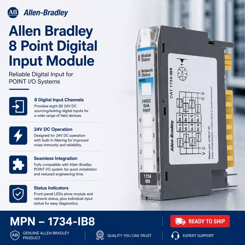 Allen Bradley I/O 8 Point Digital Input Module