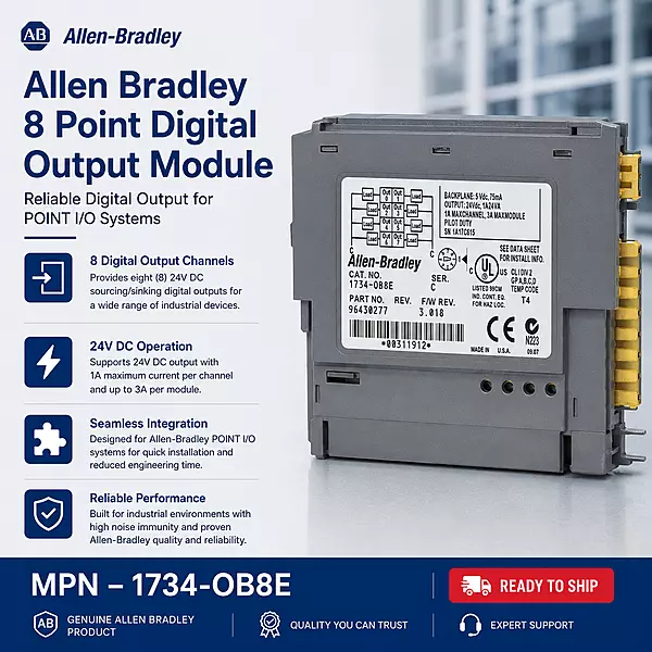 Allen Bradley I/O 8 Point Digital Output Module
