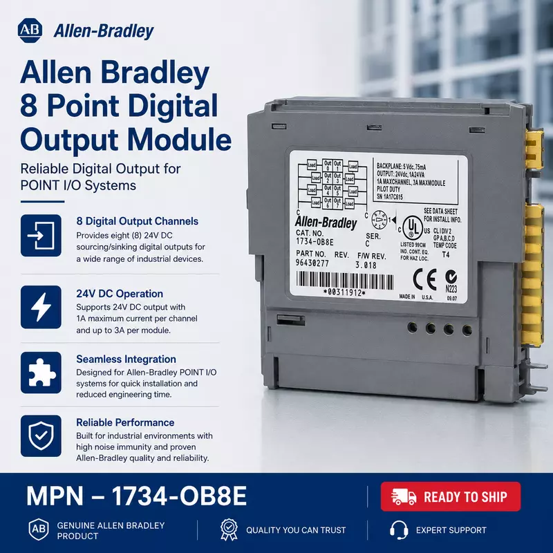 Allen Bradley I/O 8 Point Digital Output Module