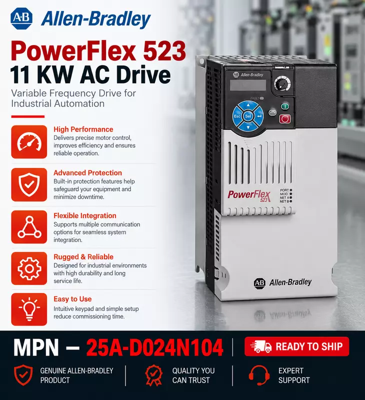 Allen-Bradley PowerFlex 523 - 11 KW AC Drive