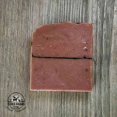 Unboxed Allure goat milk shave soap bars in a muted dusty rose with black line