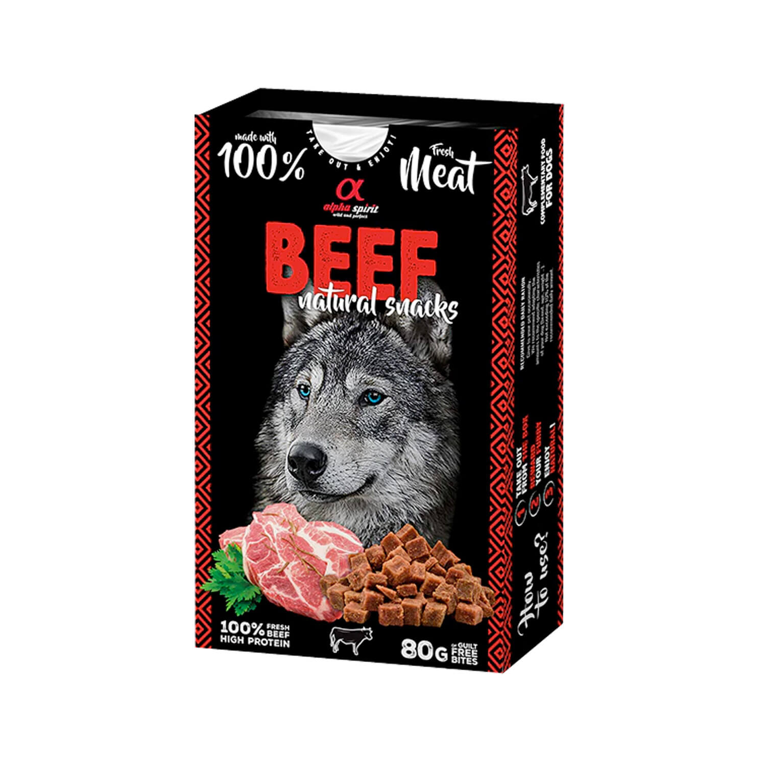 Alpha Spirit Natural Snacks for Dogs – Beef Alpha Spirit Natural Snacks for Dogs – Beef