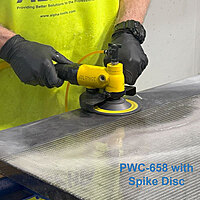 Alpha Pneumatic Wet Cutter/Grinder - 6"