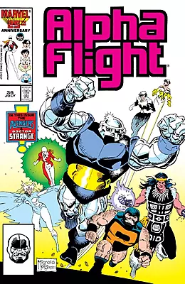 Alpha Flight #36 Newsstand Variant (Marvel Comics July 1986)