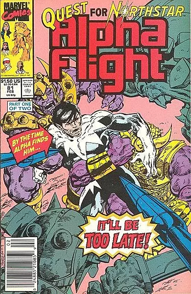 Alpha Flight #81 (Marvel Comics February 1990)