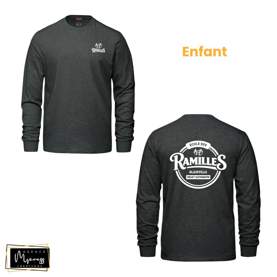 Enfant - Chandail manches longues Charbon (Alternatif)