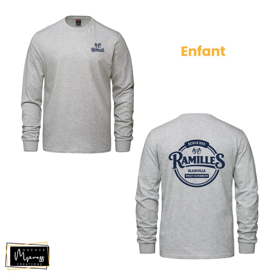 Enfant - Chandail manches longues Gris (Alternatif) Enfant - Chandail manches longues Gris (Alternatif)