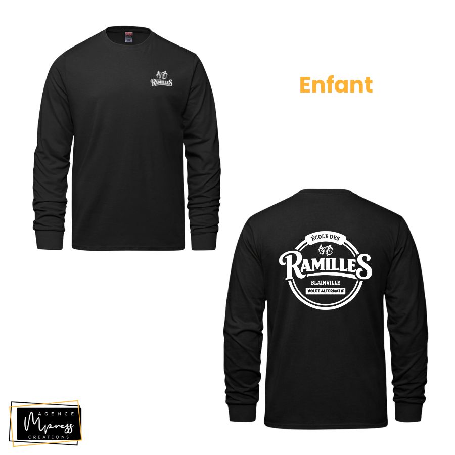 Enfant - Chandail manches longues Noir (Alternatif) Enfant - Chandail manches longues Noir (Alternatif)