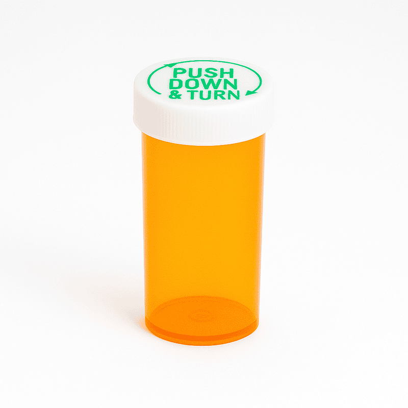 Amber Push-N-Turn ScriptPro Compatible Vials 13 Dram-320