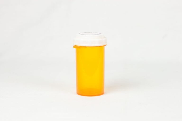Amber Child Resistant Thumb Tab Vials with Vet Caps 40 Dram – 100 Vials/Case
