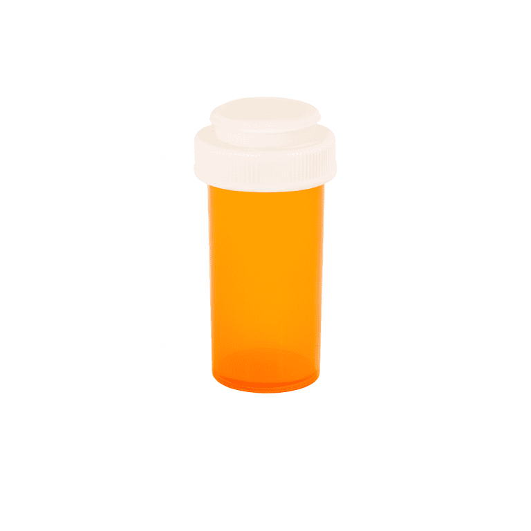 Amber Reversible Vials with Vet Caps 13 Dram – 275 Vials/Case