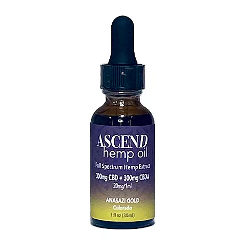 Anasazi Gold 300mg CBD + 300mg CBDA oil