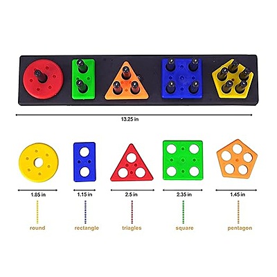 Angle Geometric Plastic Blocks, Sorting & Stacking Toy