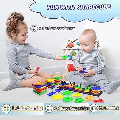 Angle Geometric Plastic Blocks, Sorting & Stacking Toy
