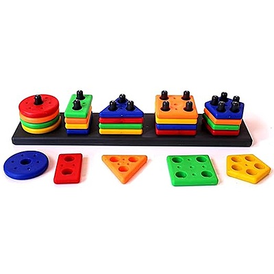 Angle Geometric Plastic Blocks, Sorting & Stacking Toy