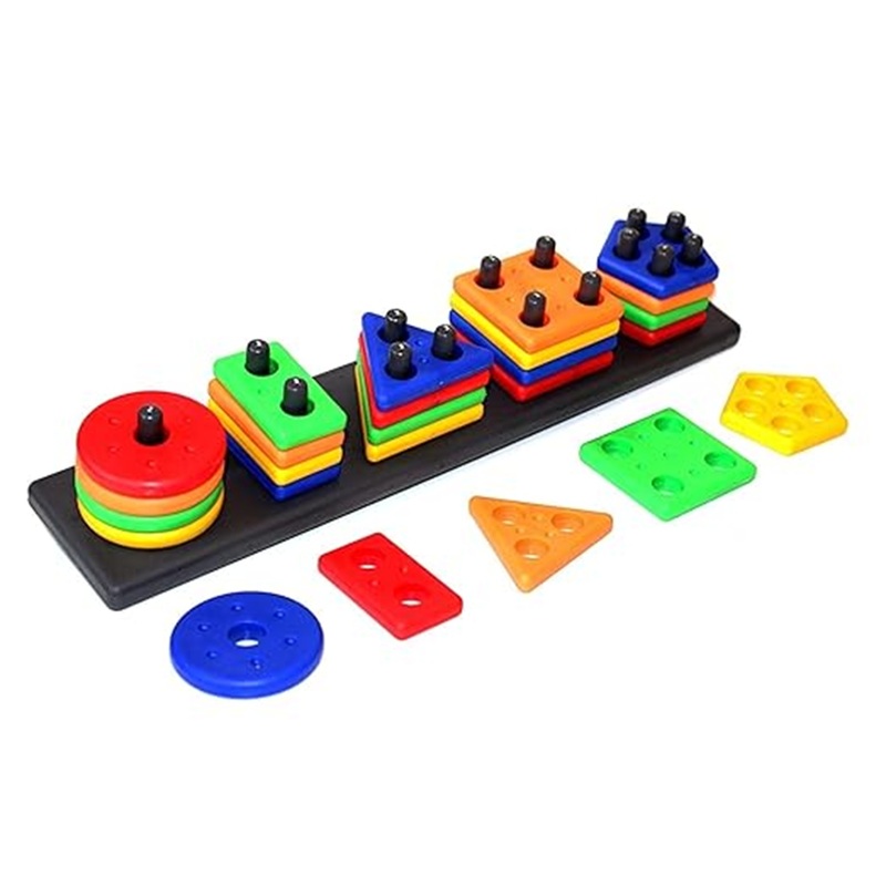 Angle Geometric Plastic Blocks, Sorting & Stacking Toy