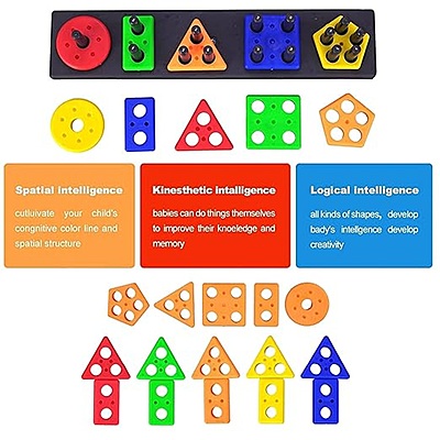 Angle Geometric Plastic Blocks, Sorting & Stacking Toy