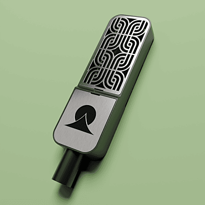 Ohma Ribbon / Motif / Black / Stainless Steel