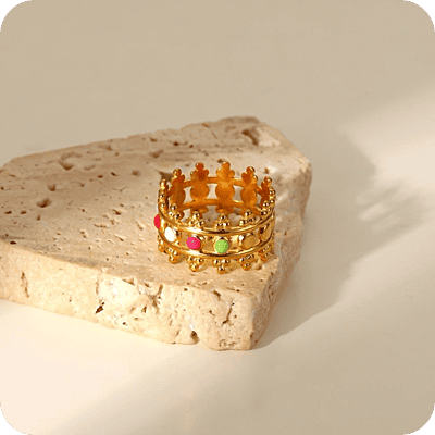 Anillo Corona de Colores