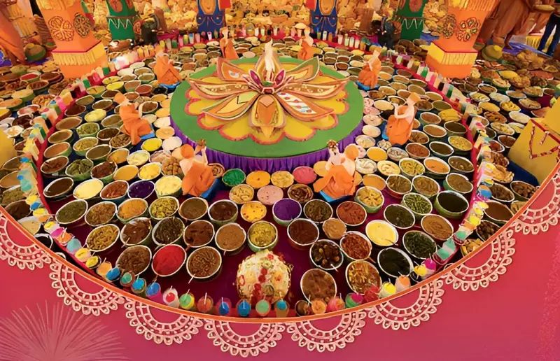 Annakut Puja Seva (Single Day) in Govardhan