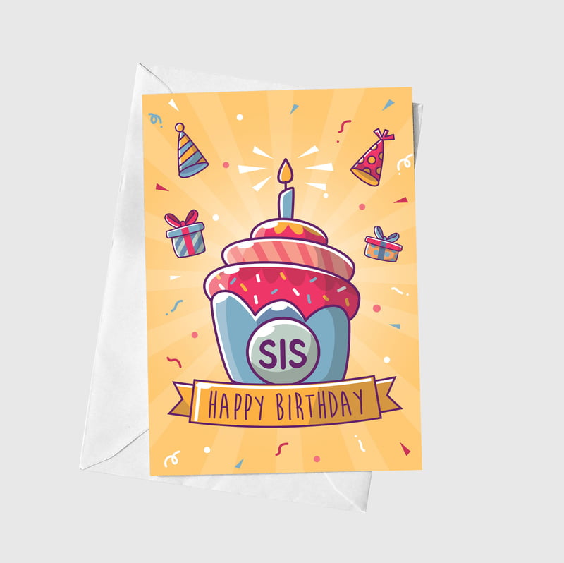 Anoela Happy Birthday Cupcake Card - 8