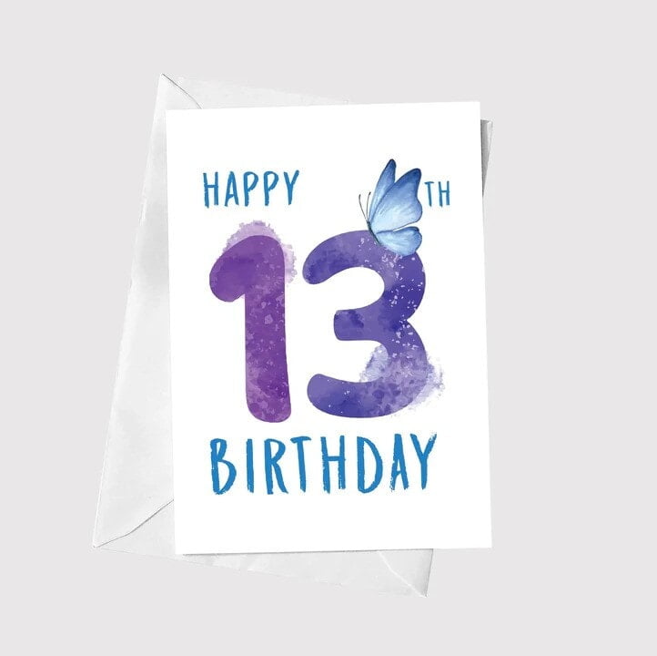 Anoela Number Happy Birthday Card - Creatures