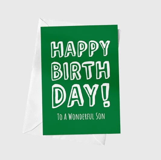 Anoela Happy Birthday To Wonderful Son Card