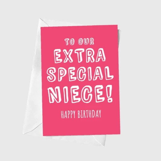 Anoela To Our Etra Special Niece, Happy Birthday Card
