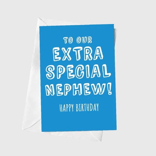 Anoela To Our Extra Special Nephew, Happy Birthday Card
