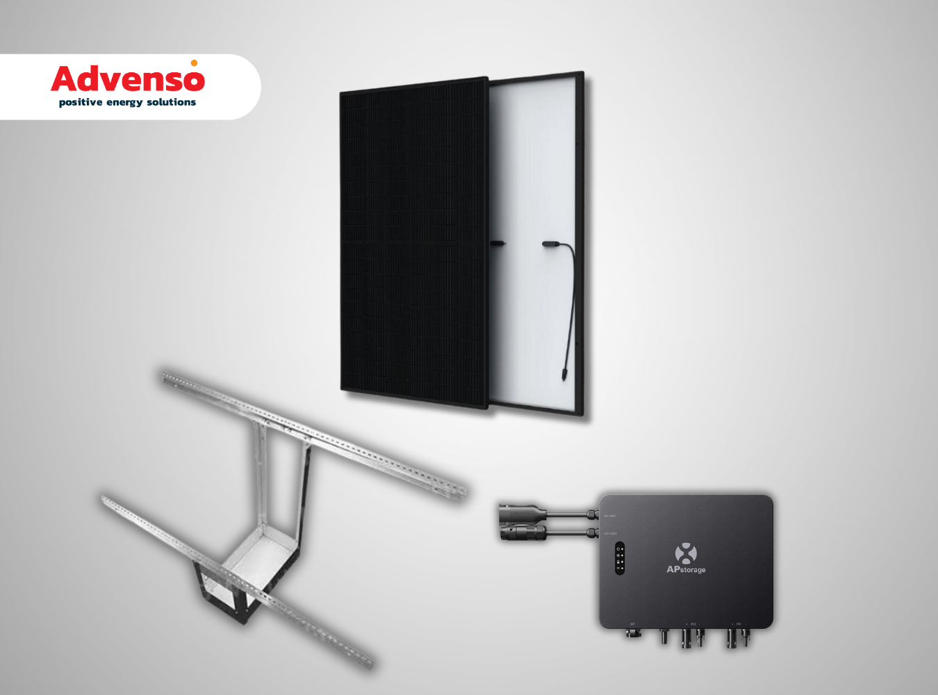 2 Stekkerpanelen met ApSystems omvormer – Tuinopstelling 2 Stekkerpanelen met ApSystems omvormer – Tuinopstelling