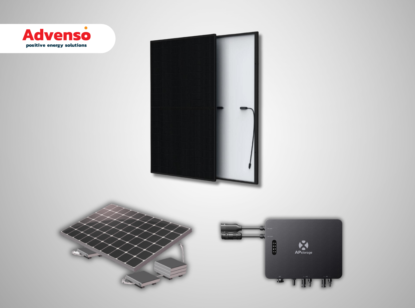 2 Stekkerpanelen met ApSystems omvormer – Plat dak 2 Stekkerpanelen met ApSystems omvormer – Plat dak