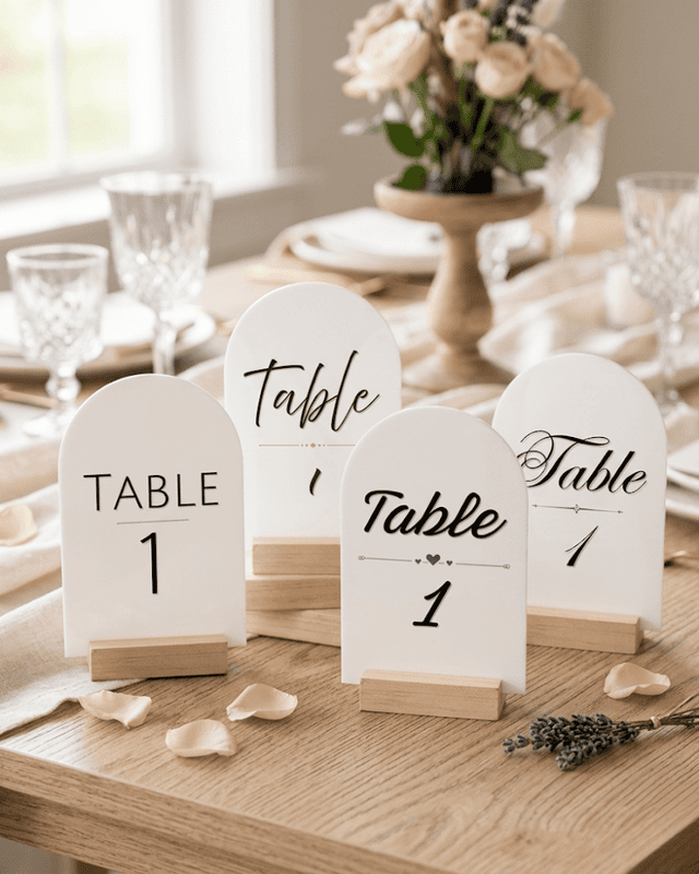Arch Table Sign
