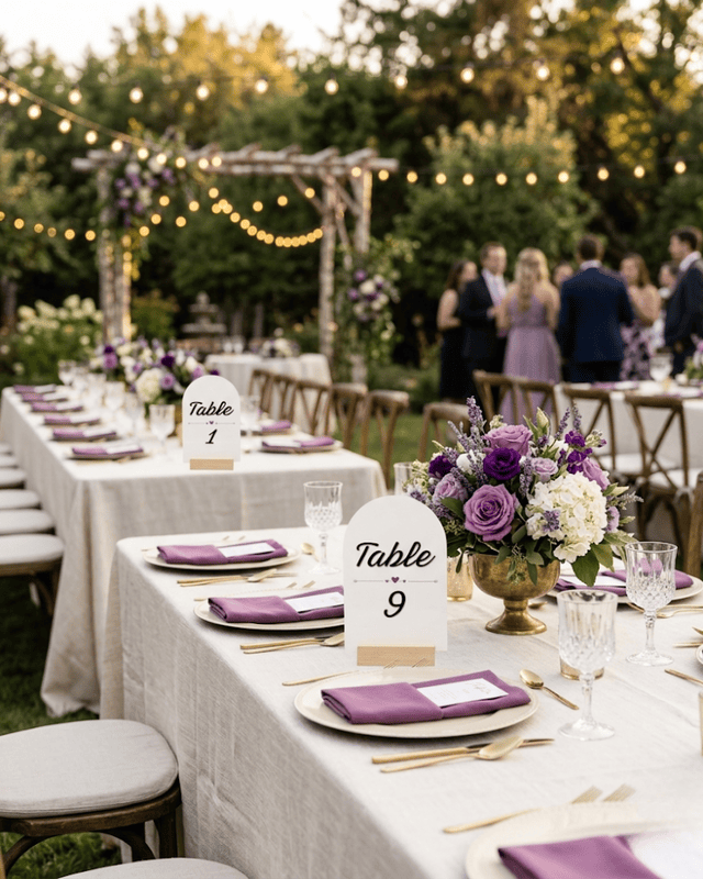Arch Table Sign