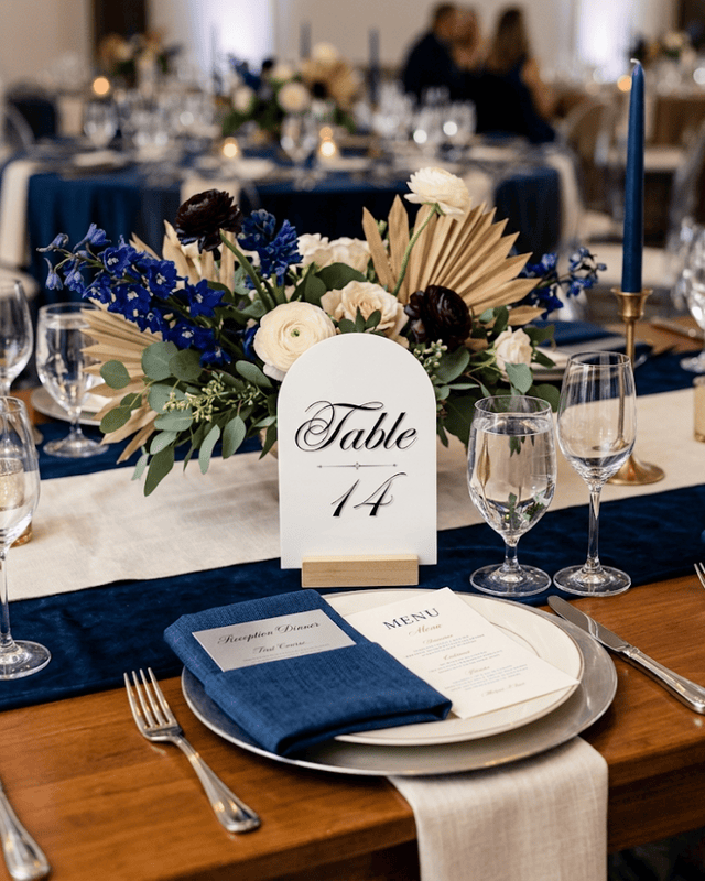 Arch Table Number Signs