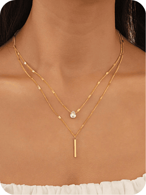 Gold Layered Minimal Necklace