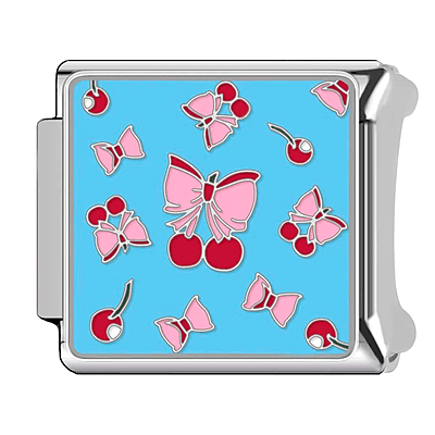Cherries Light Blue