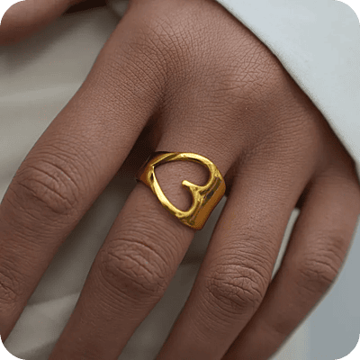 Heart Open Ring