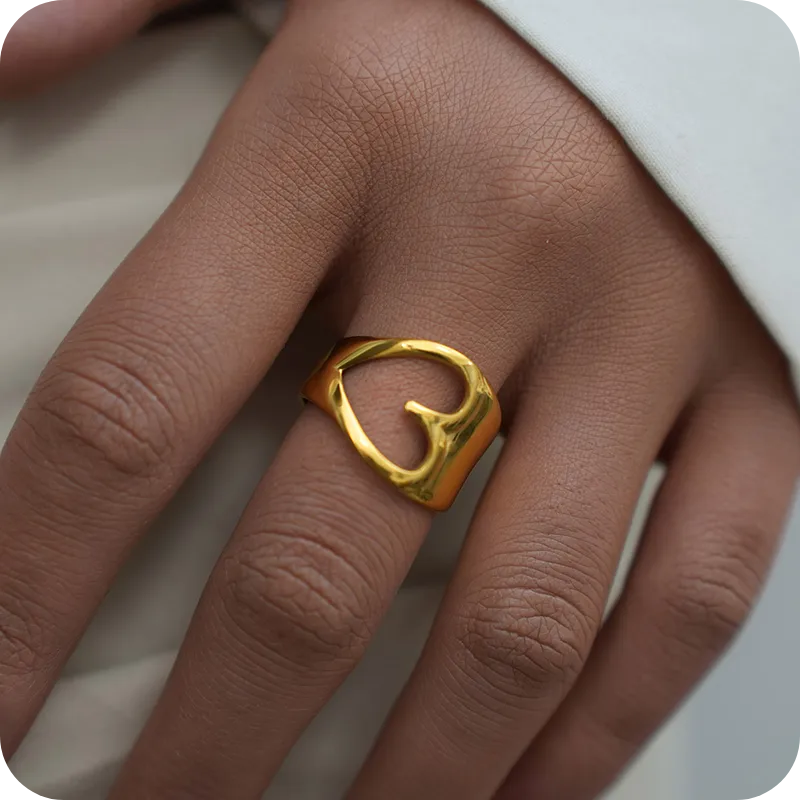 Heart Open Ring