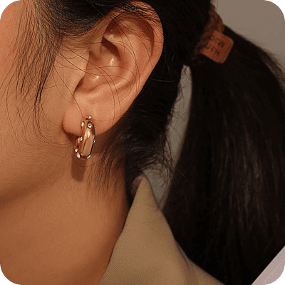 Argollas Retro con Incrustaciones